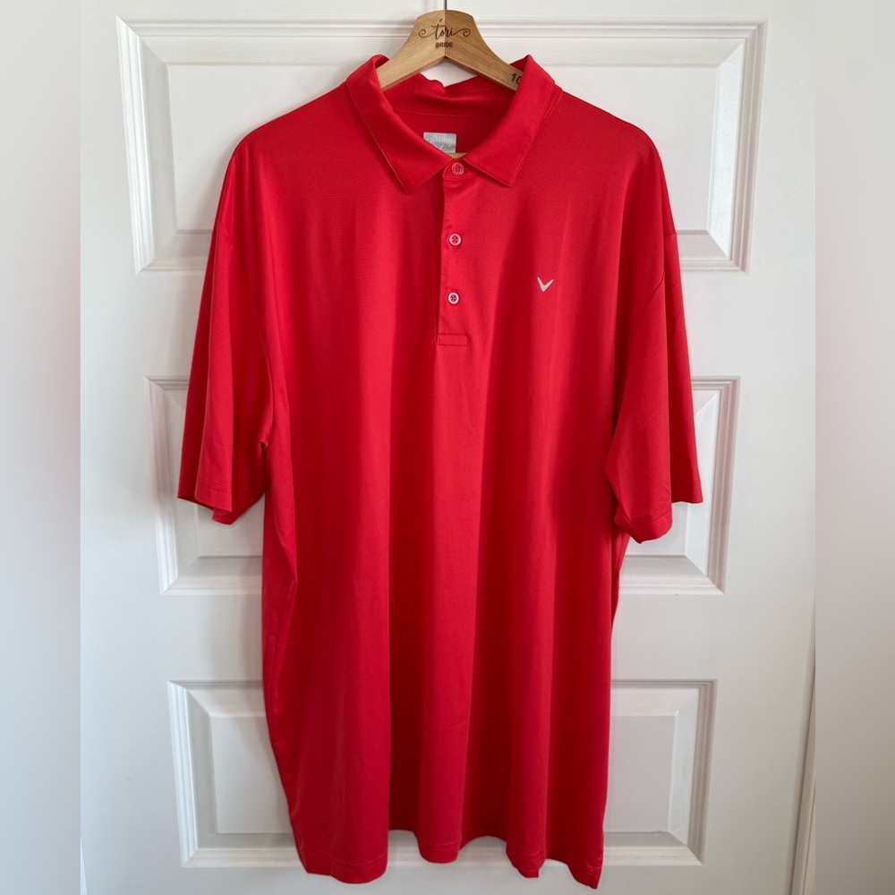 Callaway Opti-Dri Performance  Red Golf Shirt for Men